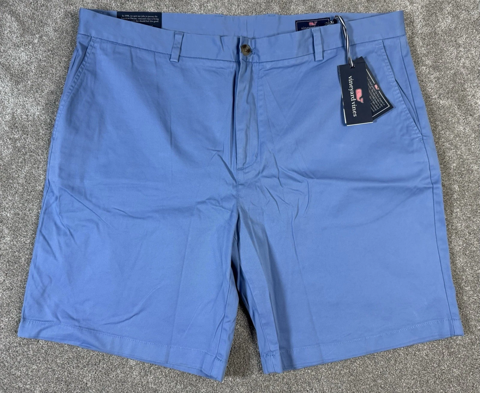 NWT! Vineyard Vines Breaker Chino Shorts-Men's 42-Blue-Golf-Preppy-Big-