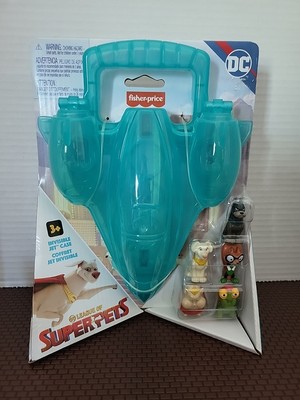 Fisher-Price: DC League of Super-Pets Invisible Jet Case 5 Mini Figures Airplane