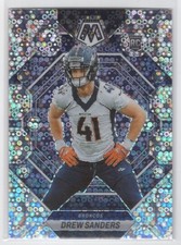 #318 2023 Panini Mosaic NO HUDDLE SILVER } Drew Sanders RC Denver Broncos