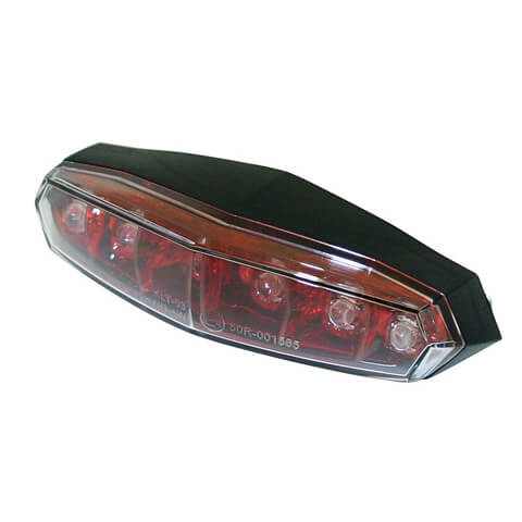 Koso Mini Led-RüCklicht, Roter Reflektor Mit Klarglas, Mit Befestigungsbolzen M5-image