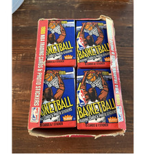 Fleer 1989 NBA Basketball Trading Cards 36 unopened packs in box