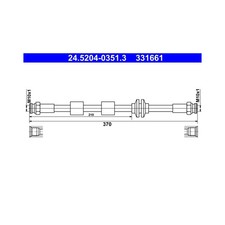 Flexible de frein Opel Adam