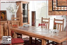 Landhausstil Esstisch Pinie + Marmorfliesen Mosaik, ausziehbar, Mexico Möbel