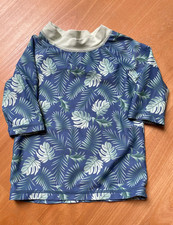 PUSBLU Jungen Rashguard Langarm Gr. 98/104 Bl...