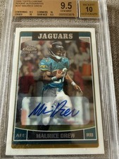 2006 Topps Chrome 🔥Maurice Jones Drew Auto 🔥RC #247 BGS 9.5/10 Gem 