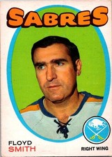 VINTAGE HOCKEY CARD 1971-72 OPC O-Pee-Chee BUFFALO SABRES FLOYD SMITH NO302