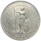 1898 B British Trade Dollar 2 Shillings 4 Pence 0.900 Silver - VF Cleaned