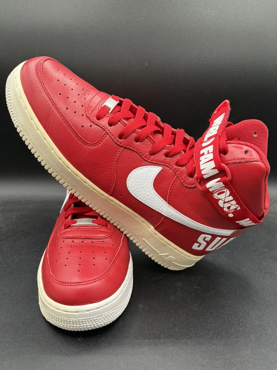 Nike Air Force 1 Supreme High Red for Sale | Authenticity
