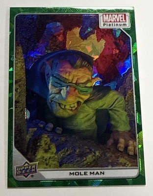 2022 Upper Deck Marvel Platinum - Green Crackle - 24/99 Mole Man #5