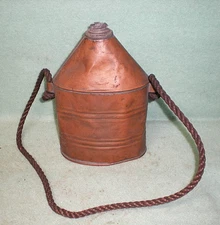 Antique Pennsylvania Mining Coal Miner's Copper Canteen Flask