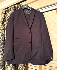 Skopes Black 2-Piece Slim Fit Suit 38R Jacket 32R Trousers Wool Blend