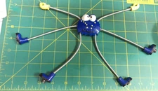 Alaska Magnet - Blue Crab with springs on legs and pinchers Great Note Holder !