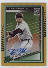 2025 Panini Donruss Optic Gold Prizm Signatures 3/10 Tyson Neighbors Auto 7ba