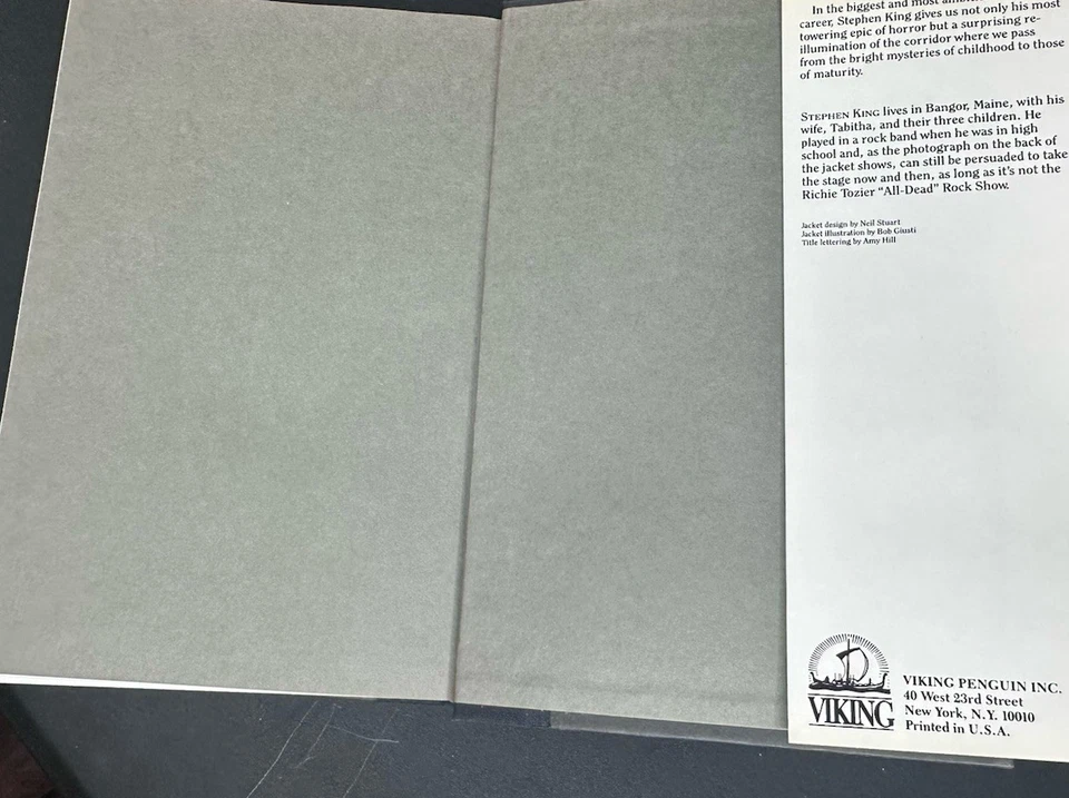 IT STEPHEN KING REAL 1ST EDITION FIRST PRINTING 1986 HARDCOVER - Image 4 of 4