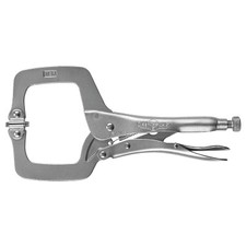 Locking C-Clamps with Swivel Pads, Jaw Opens to 3-7/8 in, 11 in Long Products