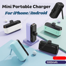 5000mAh Mini Power Bank Fast Charger External Battery Pack For iPhone Type C
