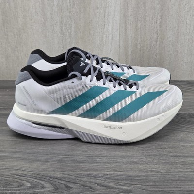 Size 10 - Adidas Adizero Boston 13 Men's Athletic Shoes OFF White Running JR4791
