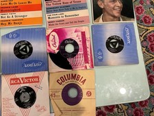 Vintage Lot of Twenty 45 rpm Vinyl Records Various Artists In Original Sleeves