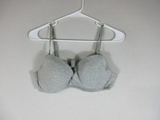 Nautica Intimates Womens Padded Push Up Bra Underwired Size 36C Gray