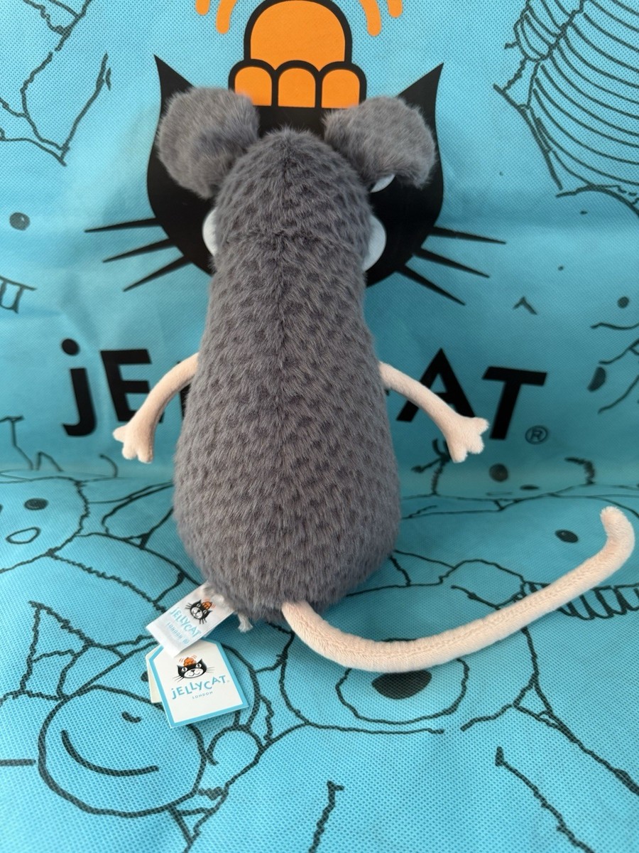 Jellycat Lachlan Sad Rat Plush Toy Rare Authentic With Dust Bag