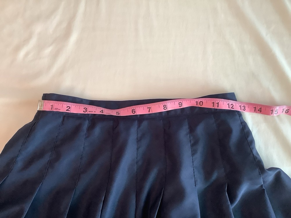 Wilson Navy Blue Pleated Tennis Skirt Size 25 Stretch Waist Comfort Fit