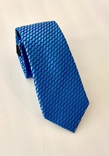 New Ted Baker London Geometric Silk Blend Tie - Vibrant Blue
