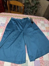 80s Wide Leg Shorts Size 14 Culottes Gaucho Wide Leg High Rise