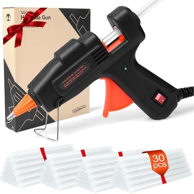 Fireproof Hot Glue Gun with 30 Hot Glue Sticks, 7 mm Glue Sticks, Glue Gun, H...