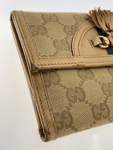 GUCCI Tri Fold Wallet CML Allover Pattern Ladies 233053 2184 From Japan - Bild 9 von 9