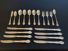 19 Pieces Oneidacraft Deluxe CHATEAU Stainless Flatware FREE SHIPPING