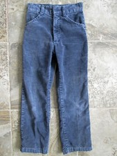 Vintage Billy the Kid Pants 8 Slim 21x20 Kids Youth Straight Blue Velvet Velour