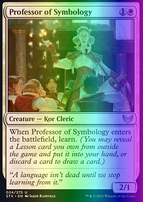 MTG Professor of Symbology (24) Strixhaven School of Mages NM FOIL | eBay MTG Professor of Symbology (24) Strixhaven School of Mages NM FOIL | eBay