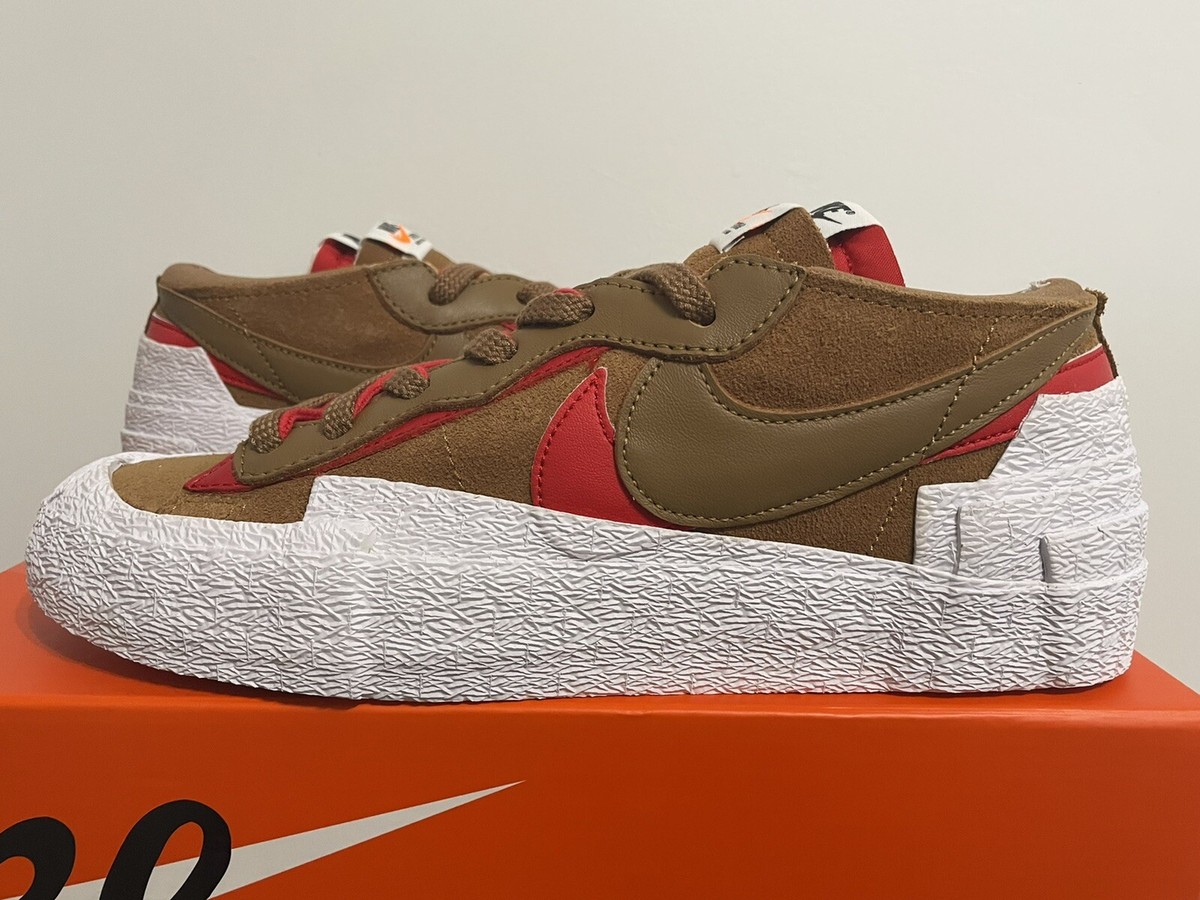 入手困難!! Nike BLAZER LOW Sacai 'British Tan' Nike Blazer Low sacai British Tan Size 13 DD1877-200 LIGHT