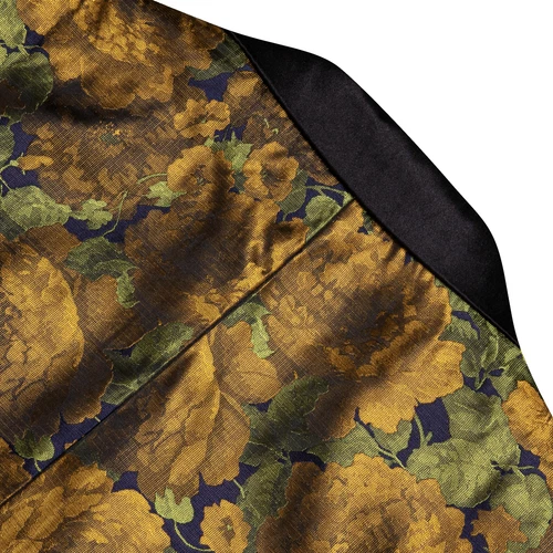 Para Hombres Floral Esmoquin Cena Chaqueta Calce Regular Chal Solapa Paisley Baile de graduación Fiesta Traje - Imagen 233 de 236