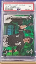 Zack Collins - 2020 Ben Baller Chrome Green Refractor RC  PSA 9  #78/99