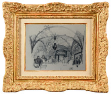 ALBERT FEUILLASTRE (1896 - 1976 ) LA BRASSERIE KAMMERZEL A STRASBOURG (45)