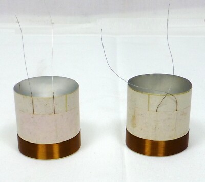 2pcs 1.5'' (38.19mm) Voice Coil 2 Layers Round Copper Wire Bass Speaker Parts