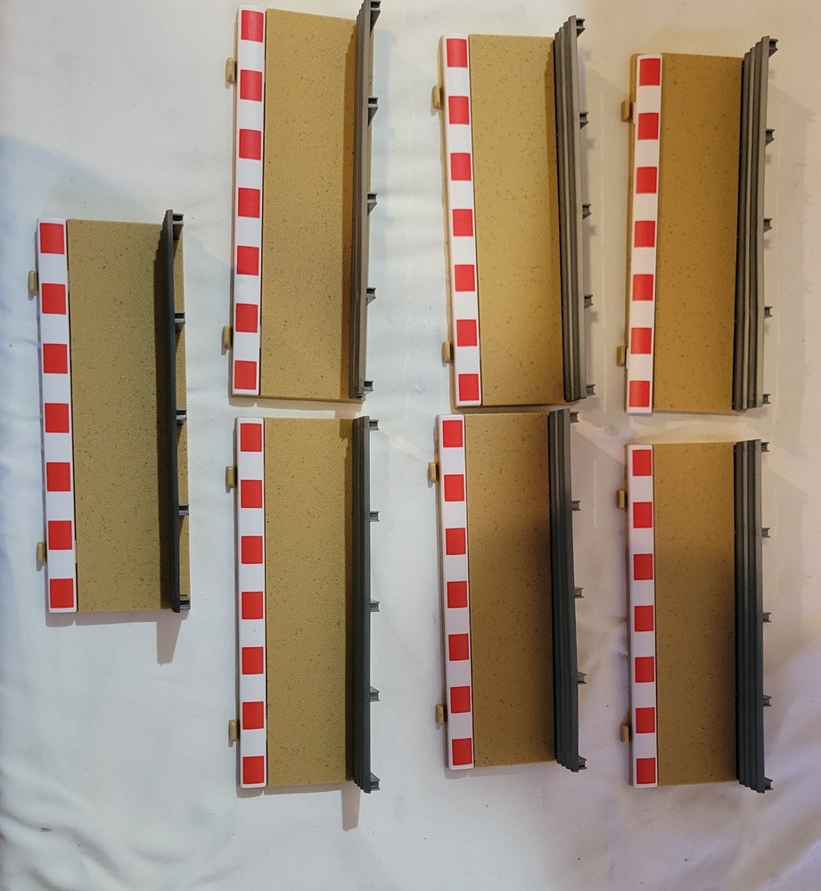 Scalextric Hornby Sport 175mm Half Straight Track Tan Borders 7pcs BA