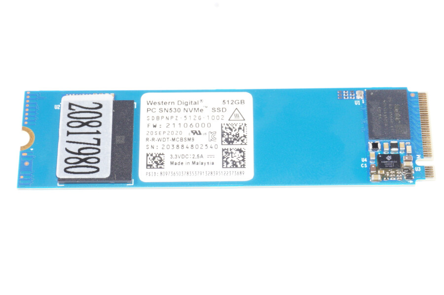 SDBPNPZ-512G Western Digital SN530 512GB TLC PCIe 3.0 x4 NVMe SSD Drive ...