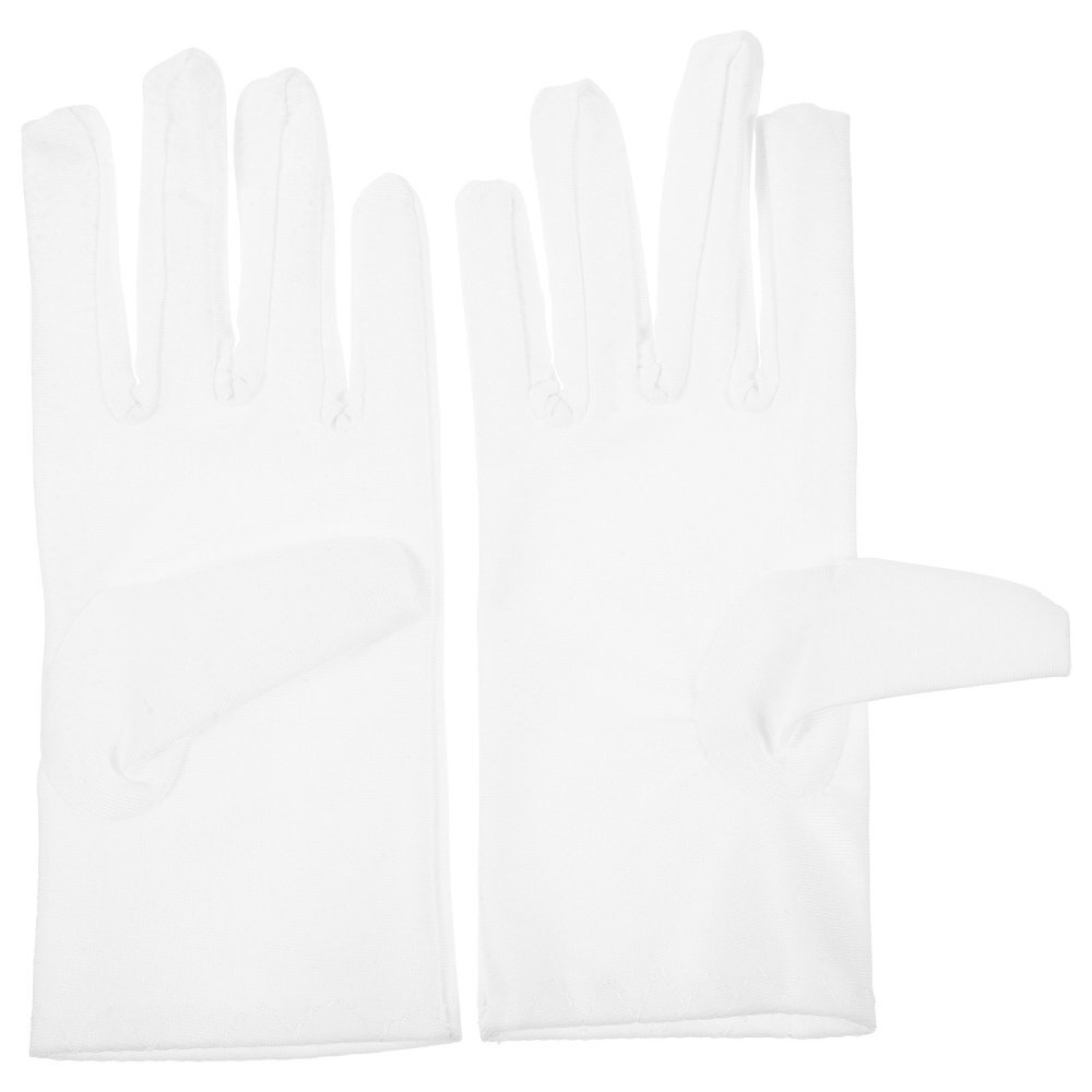 Jewelry Inspection Gloves Moisturizing Serving Gloves White Cotton