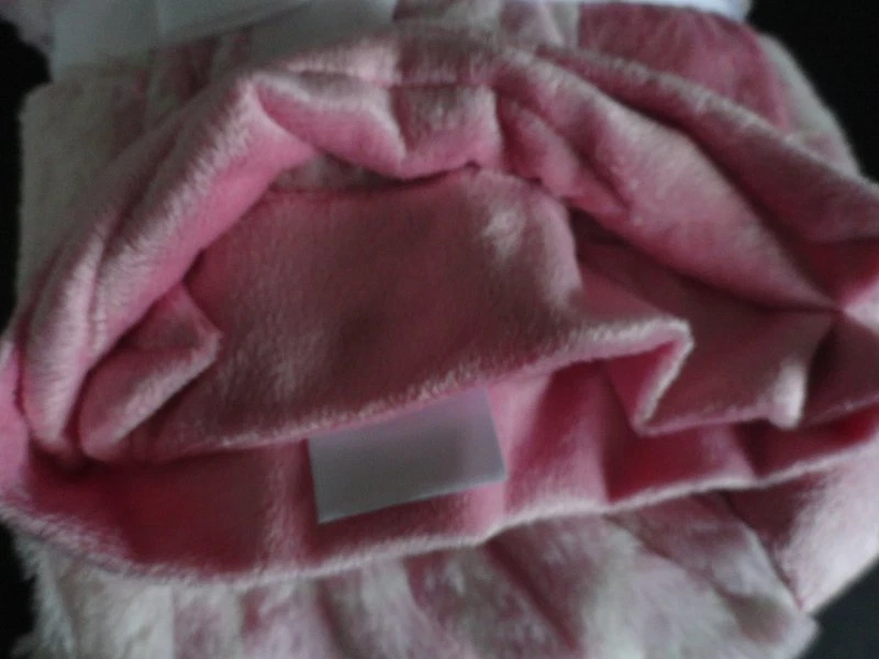 NUEVO CON ETIQUETAS Kidsline Niña Cebra Imitación Piel Felpa Retazos Rosa Manta Bebé Foto 3 de 3