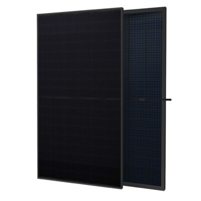 440 W vollschwarzes bifaziales Solarpanel hocheffizientes Dual-Glasmodul kostenloser Versand