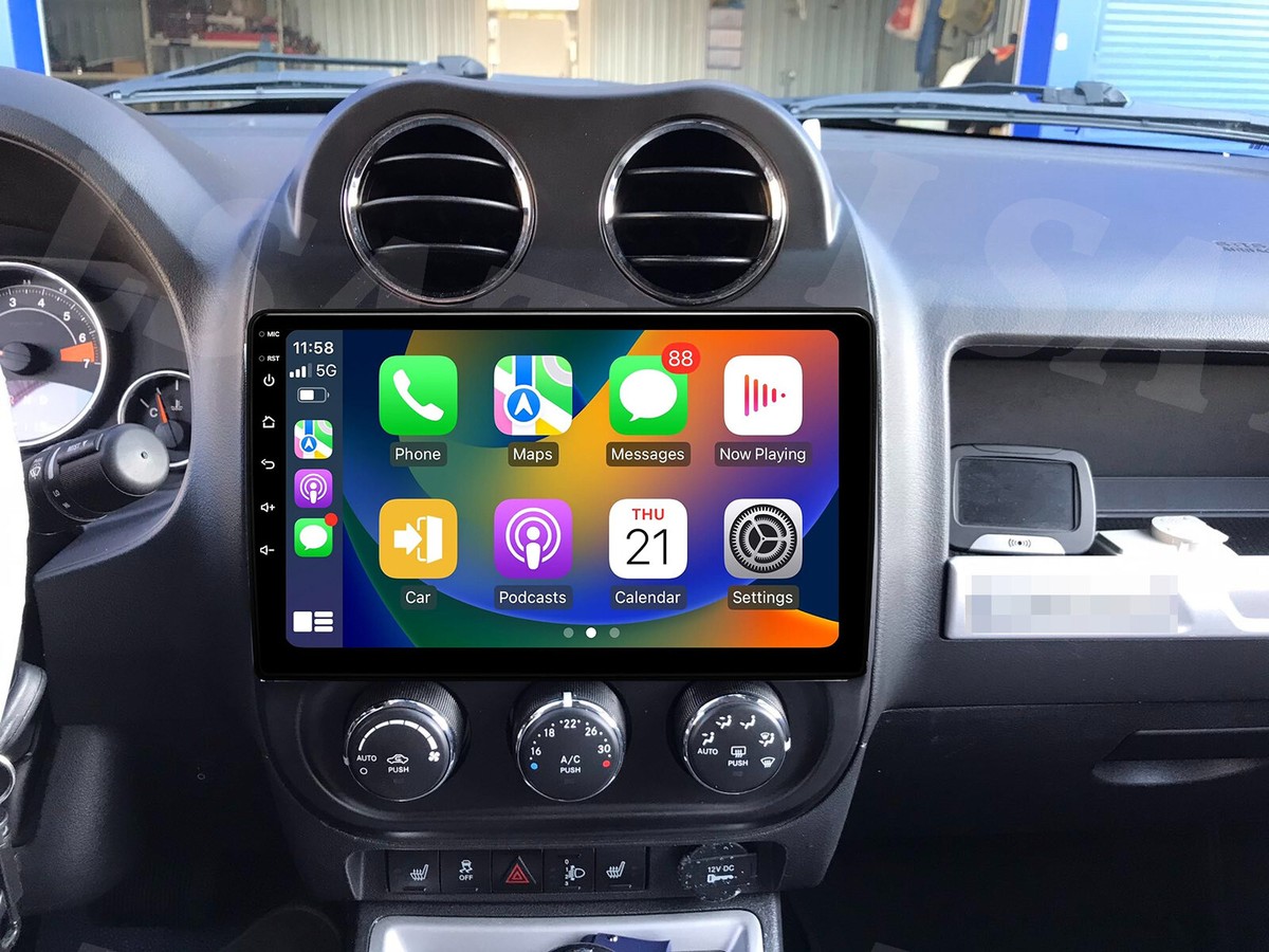 For Jeep Compass 2009-2016 10.1'' Carplay GPS Android 13 Car