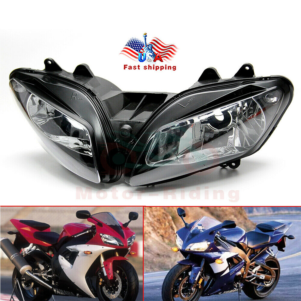 Front Headlight Head Lamp Housing Assembly For Yamaha YZF-R1 2002