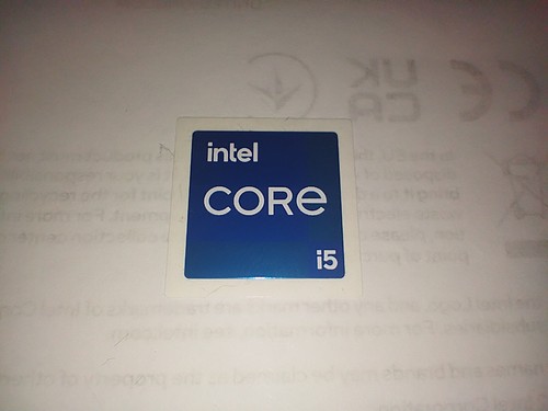 Intel Core i5 11th Generation Sticker 18 x 18mm Rocket Lake Badge For Desktop