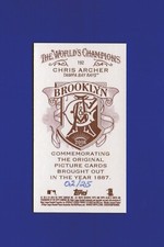 2018 Topps Allen & Ginter Mini Brooklyn Back #192 Chris Archer 'Rays' 02/25