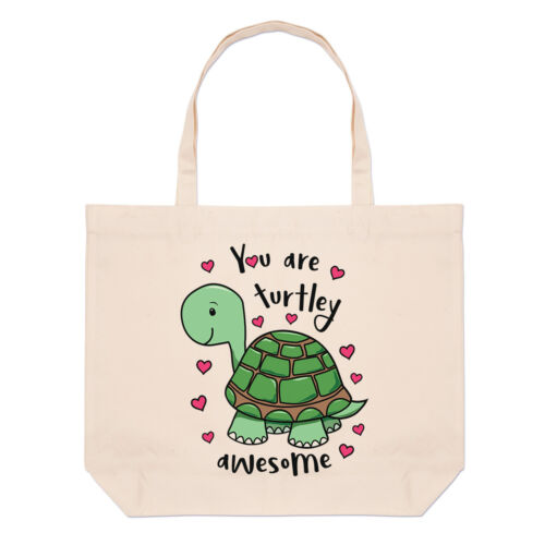 You Are Turtley tolle große Strandtragetasche lustige Schildkröte total Valentinstag - Bild 1 von 1
