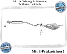 Auspuffanlage für Opel Astra G Stufenheck 1.4, 1.6 55/66KW Auspuff Schelle