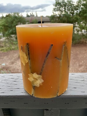Rosy Rings Honey Tobacco Botanical Candle Large Opened Unused