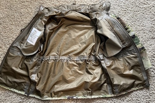 US Army Goretex APECS Cold Wet Weather Jacket OCP Multicam Small Regular - Picture 6 of 7